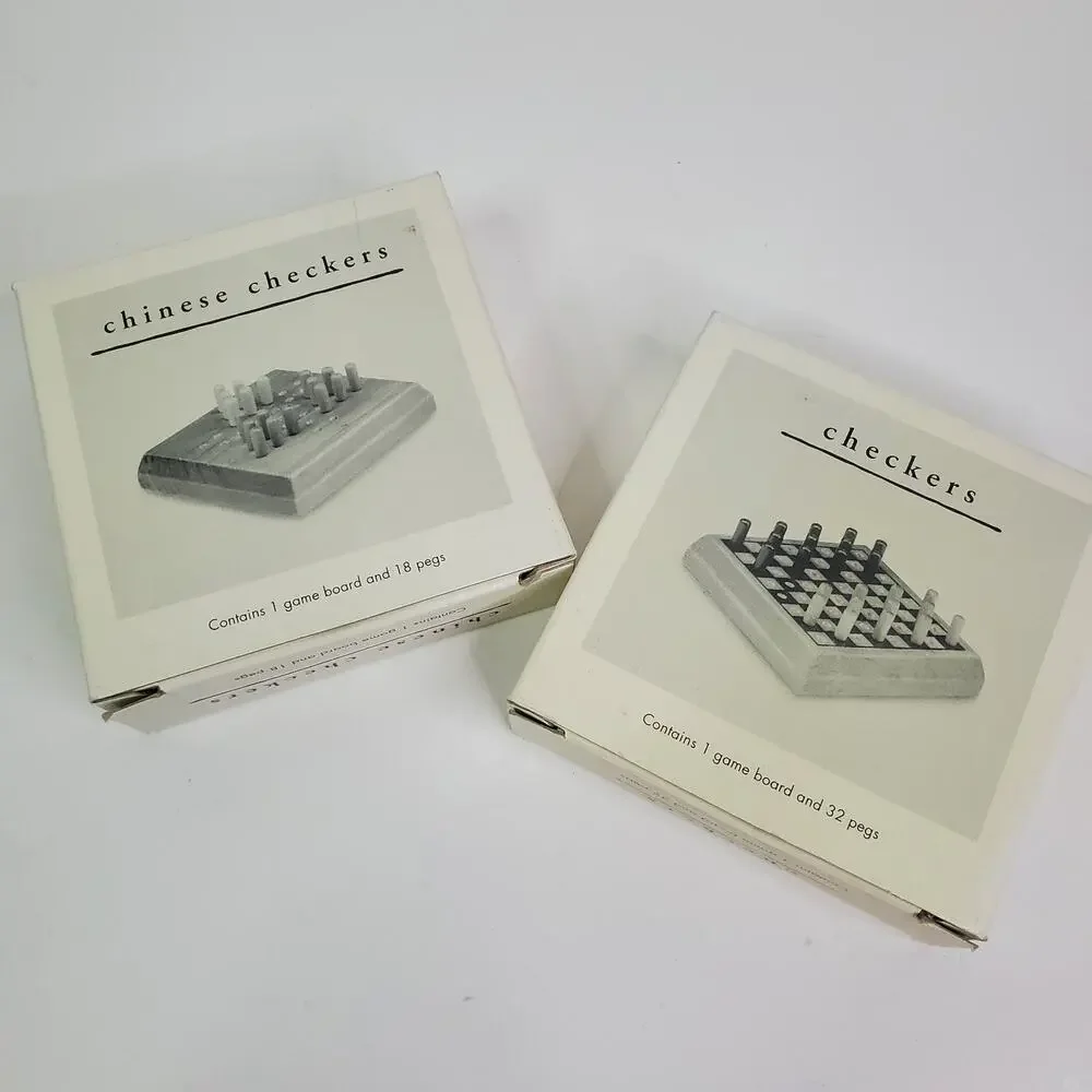 Pier 1 imports Chinese Checkers & Checkers Mini Travel Board Games